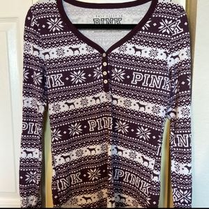 Victoria's Secret Pink Thermal Shirt size L